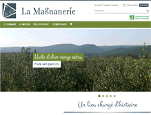 Tablet Screenshot of domainelamagnanerie.com